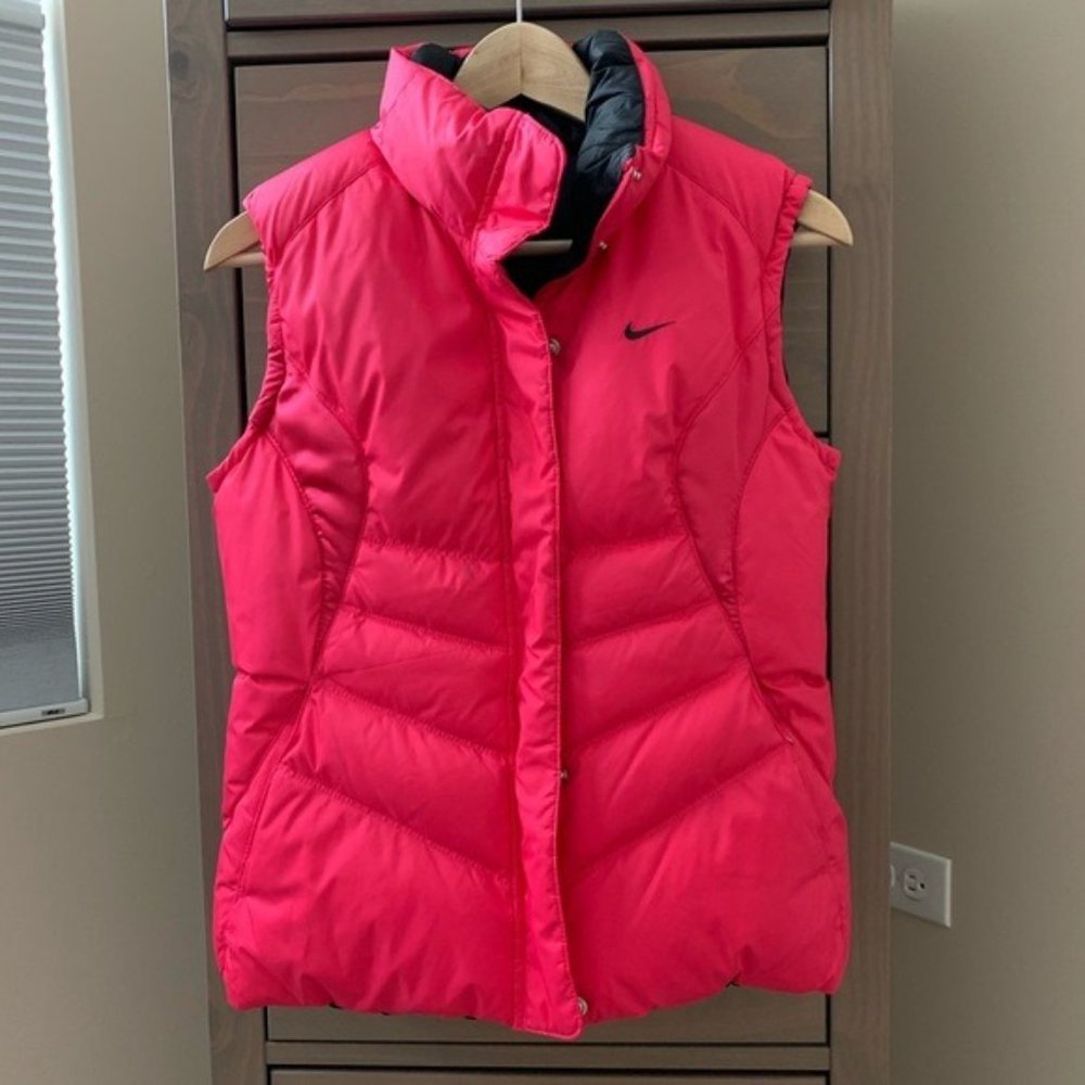 Nike Puffer Vest Reversible  Black/Pink